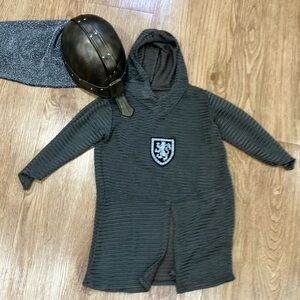 Knight Costume with Hood and Helmet